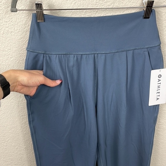 NWT Athleta Elation Pant Granite Blue Butter Soft Comfy Low Impact Yoga Sz XS - Picture 4 of 13